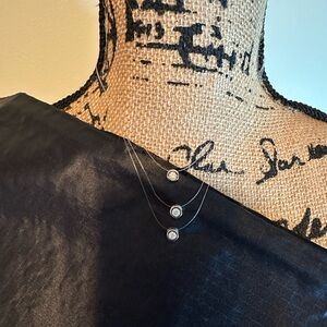 3 Strand Silver Necklace